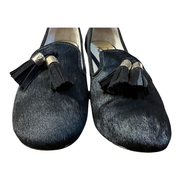 VC Signature Nancy Stylish Black Calf Hair Leather Loafers Size 8.5/38.5 - Picture 12 of 12